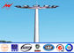 40m Steel Polygonal High Mast Flood Light Poles With 1000W LED  Light And Rasing System تامین کننده