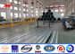 ISO 9001 Steel Metal Power Pole For 10M 33kv Transmission Line تامین کننده