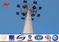 Custom 40m Polygonal Stadium Football High Mast Lighting Pole For Football Stadium with 60 Lights تامین کننده