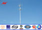 70m Self Supporting Galvanized Pole Monopole Antenna Tower With Powder Painting تامین کننده