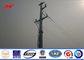 Hot Dip Galvanized Utility Power Electrical Transmission Poles With Accessories تامین کننده