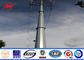 27.5m Columniform Galvanized Steel Pole For Transmission Line , Utility Power Poles تامین کننده