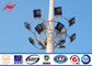 40M 60 nos چراغ های LED برج گالوانیزه برجستگی برج ماست با برج لنگر دور تامین کننده