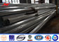 قطب های فولادی لوله ای فولادی گالوانیزه 9 متری استاندارد ASTM A123 استاندارد تامین کننده