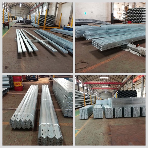 Hot Dip Galvanized 8ft-19.6ft Steel Angle Channel For Electric Power Tower Philippines NPC Construction 0