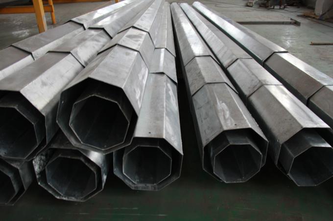 69kv 60ft 65ft 70ft فولاد Utility Poles توزیع گالوانیزه سنتی 1
