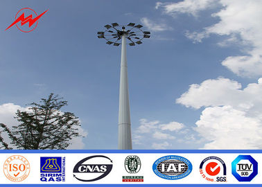 چین Power Plants Lighting Conical 36m Square Light High Mast Pole With Auto Racing System تامین کننده