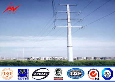 چین Electricity pole steel electric power poles Steel Utility Pole with cross arms تامین کننده