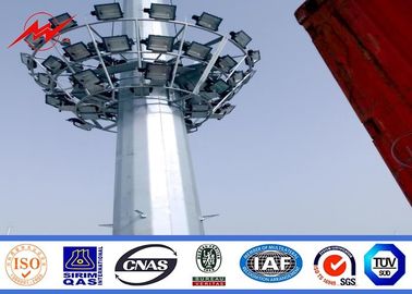 چین Hot dip galvanized out door high mast pole light for sport center تامین کننده