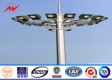 چین 15M LED High Mast Light Pole Highway / Airport High Mast Lighting Pole ISO 9001 تامین کننده