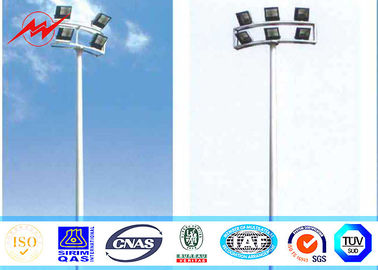 چین 12 sides 40M High Mast Pole Gr50 material with round panel 8 lights تامین کننده