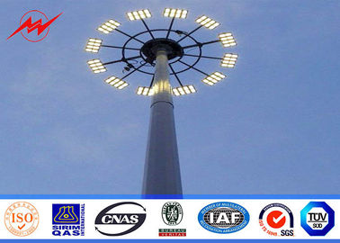 چین 40 meters powder coating galvanized High Mast Pole with 300kg rasing system for airport area lighting تامین کننده