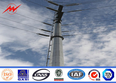 چین High Earthquake Resistance Q345 Galvanized Tubular Steel Pole For Electrical Line AWS D 1.1 تامین کننده