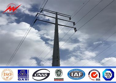 چین 132KV Medium Voltage Galvanized Transmission Line Pole Anti Rust 3-15m تامین کننده