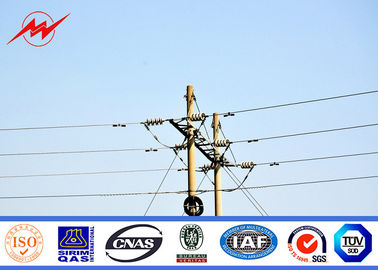 چین Electrical Transmission Towers 13m 2500dan Octagonal Single Circuit Electrical Utility Poles تامین کننده