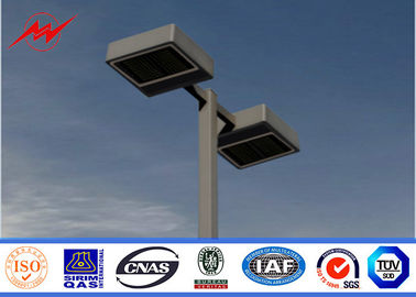 چین Round 6m Three Lamp Parking Light Poles / Commercial Outdoor Light Poles تامین کننده