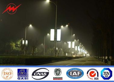 چین 10m Single Arm Square Parking Lot Flood Light Pole Toll - Station LED Light Pole تامین کننده