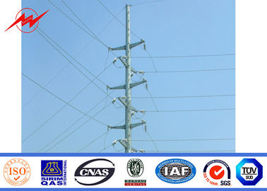 چین 18m Outdoor Galvanizatiom Electric Power Pole 10kv To 220kv Power Capacity تامین کننده