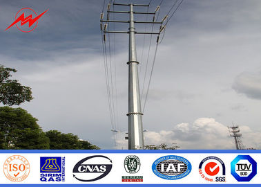 چین Electrical 132kv Steel Tubular Pole For Transmission Power Line تامین کننده