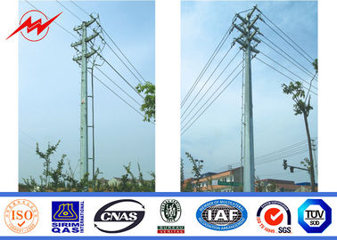 چین ISO 12m 3mm Thickness Galvanized Steel Pole For Tranmission Line تامین کننده