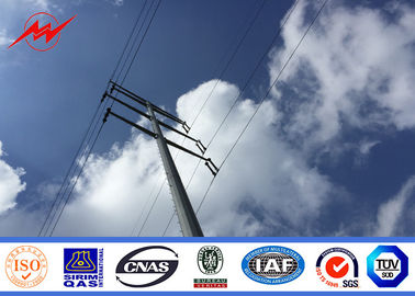 چین 12m Gr 65 Material Galvanized Steel Pole Round Electric Transmission Line Poles تامین کننده
