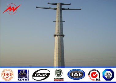 چین 27M - 35M Transmission Electric Power Pole Monopoles Line GR65 Steel Material تامین کننده