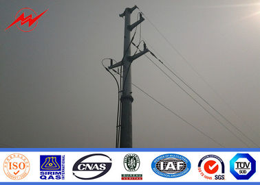 چین Galvanized Polygonal Tapered Electrical Power Pole For Transmission Line Project تامین کننده