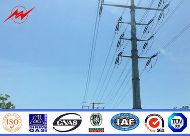 چین 33kv Power Transmission Poles + / -2% Tolerance Transmission Line Steel Pole Tower تامین کننده