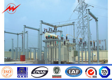 چین 10kV Hot Dip Galvanized Electric Power Transmission Line Tubular Steel Poles تامین کننده