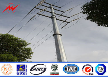چین 15m 1200Dan Electrical Galvanized Steel Pole For Outside Distribution Line تامین کننده