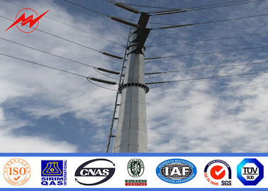 چین Medium Voltage Power Transmission Poles For 69 kv Transmission Line Project تامین کننده