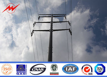چین 8m 5KN Steel Power Pole For Electrical Power Distribution Poles With Galvanization Type تامین کننده