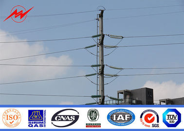 چین 69kv Galvanised Steel Poles For Transmission Line Electrical Project تامین کننده