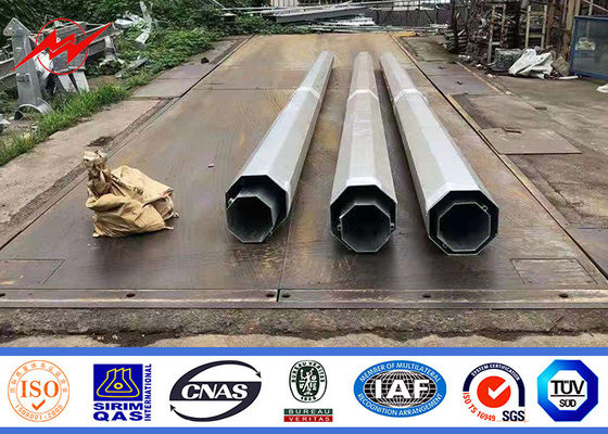 چین 69kv 60ft 65ft 70ft فولاد Utility Poles توزیع گالوانیزه سنتی تامین کننده