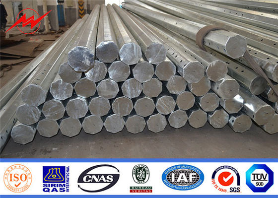 چین قطب های کاربردی فولاد 69 کیلو ولت ، قطب توزیع برق گالوانیزه گرم گرم تامین کننده