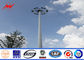 Power Plants Lighting Conical 36m Square Light High Mast Pole With Auto Racing System تامین کننده