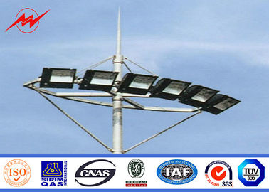 Soccer field 30 meter galvanized High Mast Pole with lifting system تامین کننده