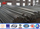 Q345 HDG Low Voltage Electric Metal Utility Poles 32M 20KN / Hot Rolled Steel Pole تامین کننده