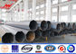 Customized Round High Voltage Steel Tubular Pole With Cross Arm ISO9001:2008 تامین کننده