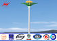 20M Height HPS Plaza High Mast Tower , Commercial Outdoor Light Poles تامین کننده
