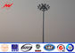 25M Height LED High Mast Pole with rasing system for stadium lighting تامین کننده