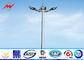 30M 12 lights High Mast Pole with 300kg rasing system for football field تامین کننده