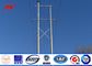 12sides 8M 2.5KN Steel Utility Pole for transmission power line with top steel plate تامین کننده