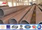 Round 35FT 40FT 45FT Distribution Galvanized Tubular Steel Pole For Airport تامین کننده