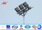 20 Meter Raising Lowering High Mast Pole , Steel Wire Cables Stadium Light Pole تامین کننده