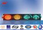 Windproof High Way 4m Steel Traffic Light Signals With Post Controller تامین کننده