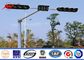 Windproof High Way 4m Steel Traffic Light Signals With Post Controller تامین کننده