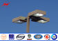 10M Blue Square Light Street Lighting Poles 4mm Thickness 1.5m Light Arm For Parking Lot تامین کننده