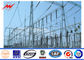 Power Transmission 110kv 15m Steel Power Poles With Galvanizatiom تامین کننده