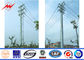 ISO 12m 3mm Thickness Galvanized Steel Pole For Tranmission Line تامین کننده